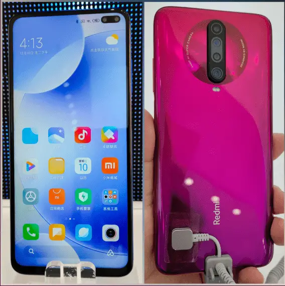 Redmi k30 front and back