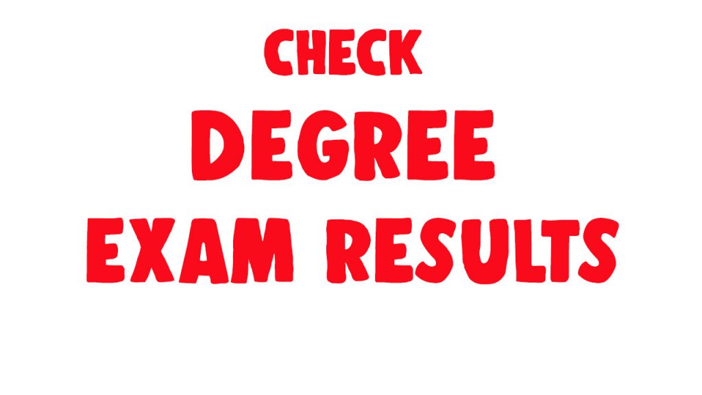 degree exam results