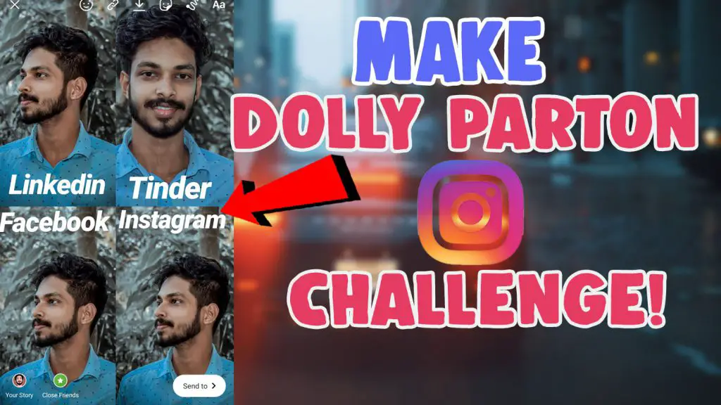 create dolly parton challenge meme