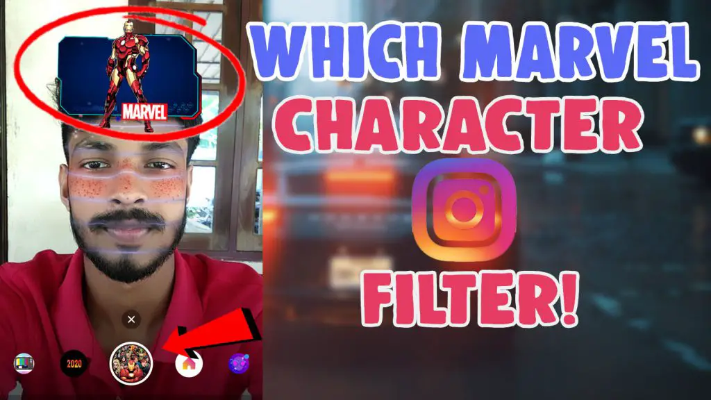 which marvel character are you instagram filter link