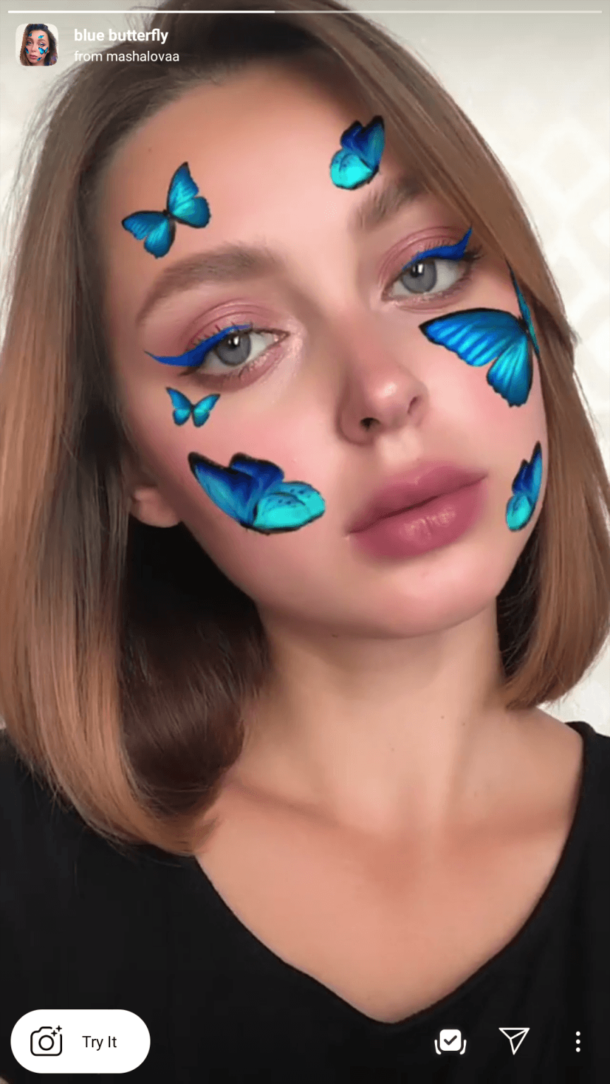 how-to-get-blue-butterfly-filter-on-instagram-and-snapchat-salu-network