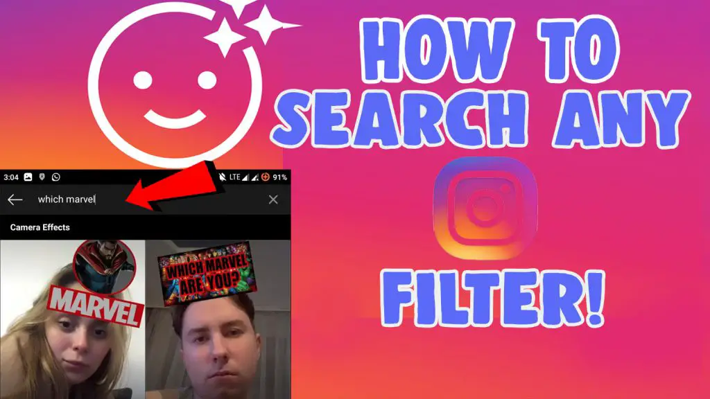 how to search look up a filter on instagram
