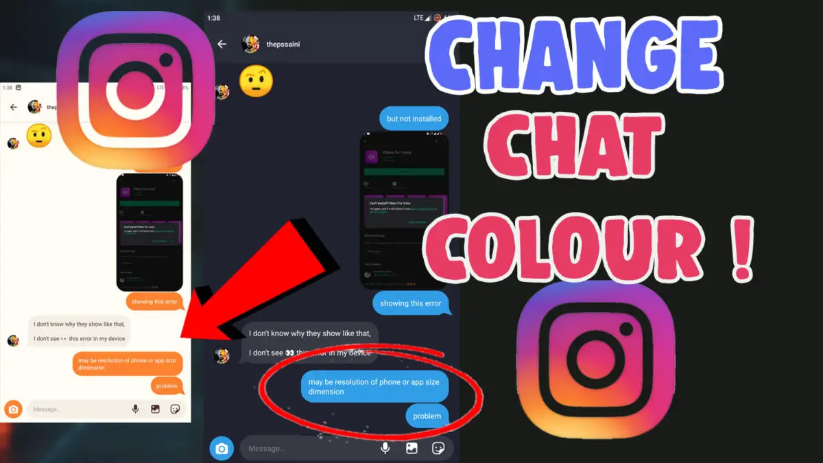 How To Change Chat Bubble Colour On Instagram Ios And Android Salu Network - change chat bubble color roblox