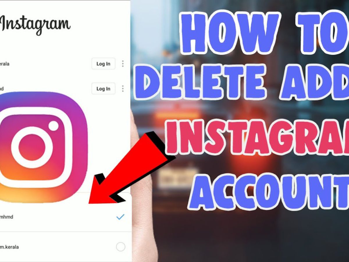 remove delete added instagram account