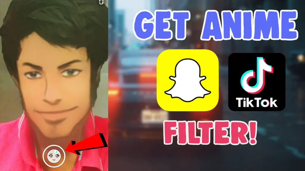 anime style face filter snapchat and tiktok instagram