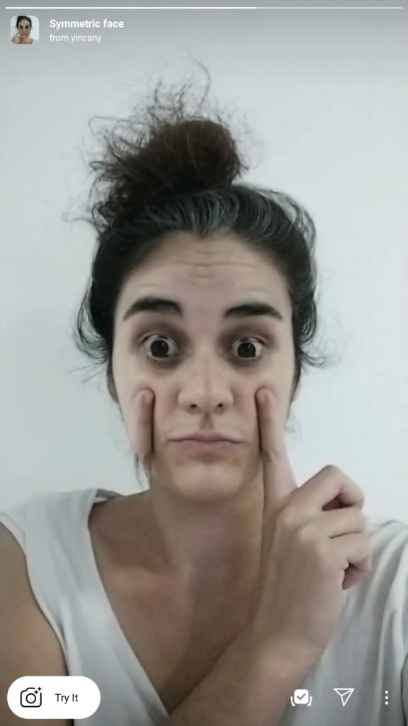 symmetrical face filter tiktok 