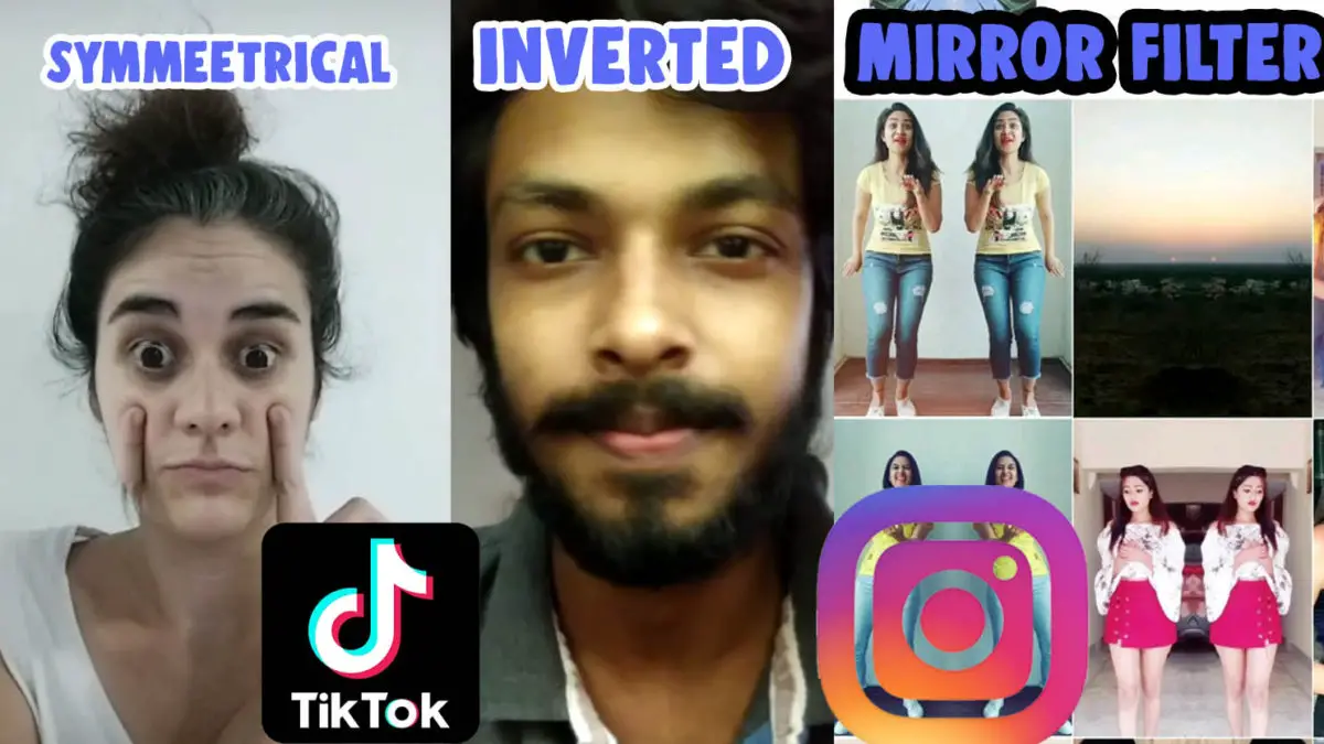 How To Get Symmetrical Challenge Face Mirror Filter Inverted Effect On Tiktok And Instagram Salu Network