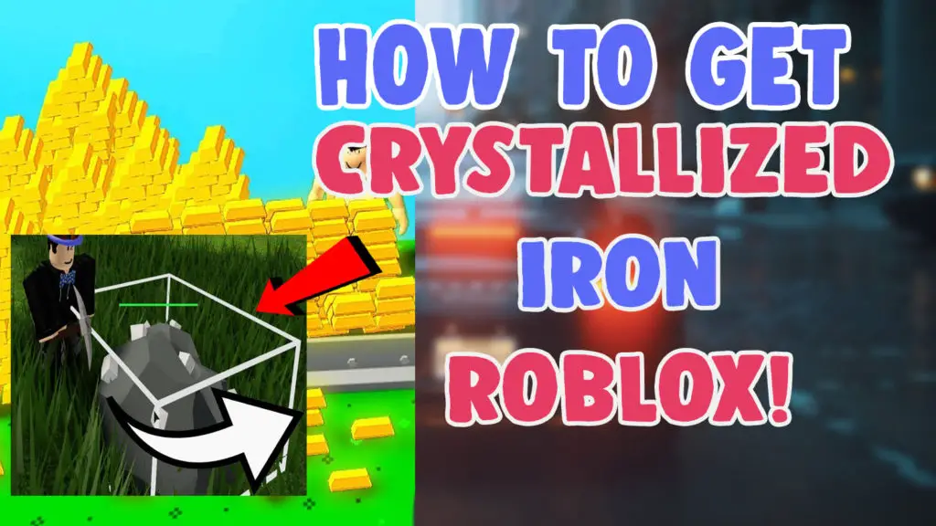 get crystallized iron and gold in skyblock roblox