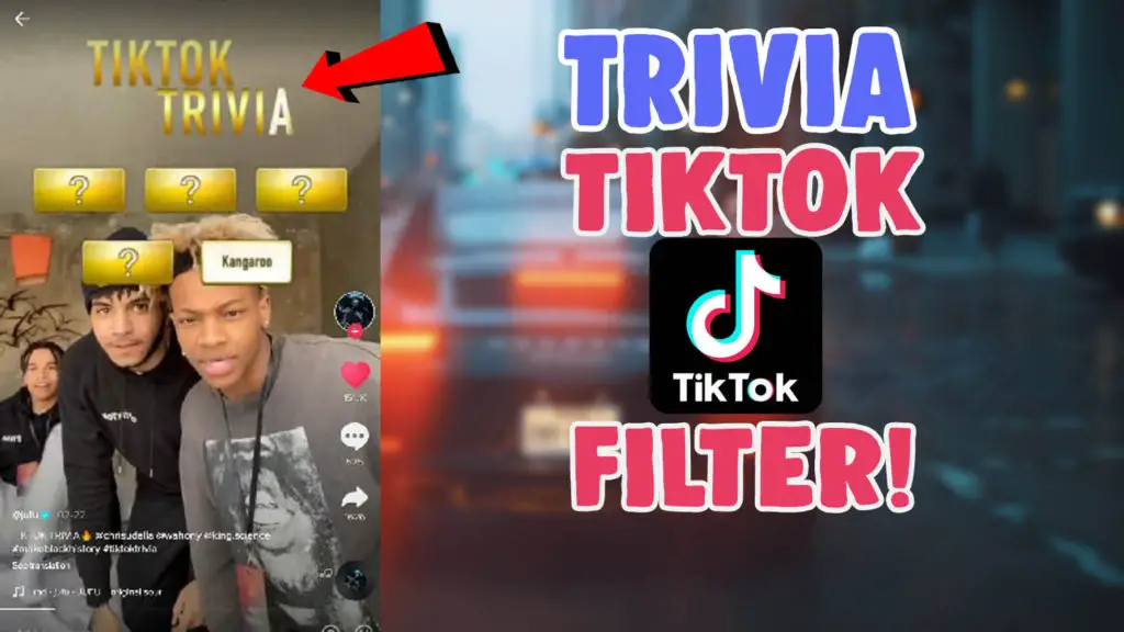 how to get tiktok trivia filter