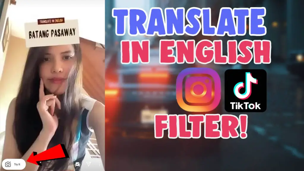 translate in english ig filter