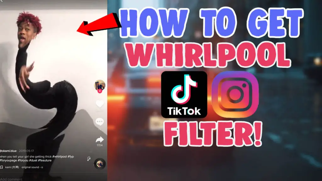 whirlpool filter effect pucker up tiktok instagram