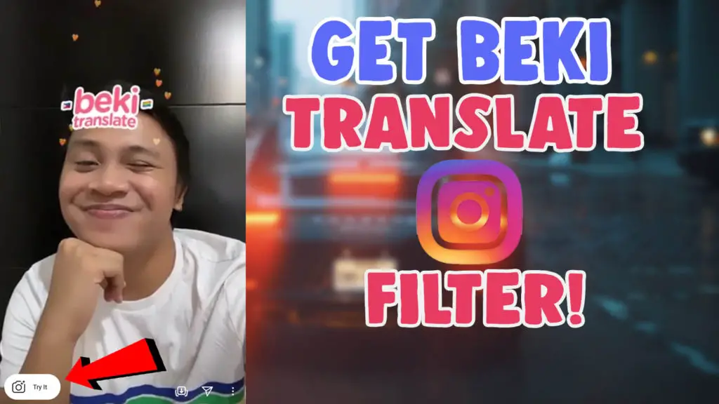 Get Beki Translate filter Day Of The Week Filter Instagram tiktok