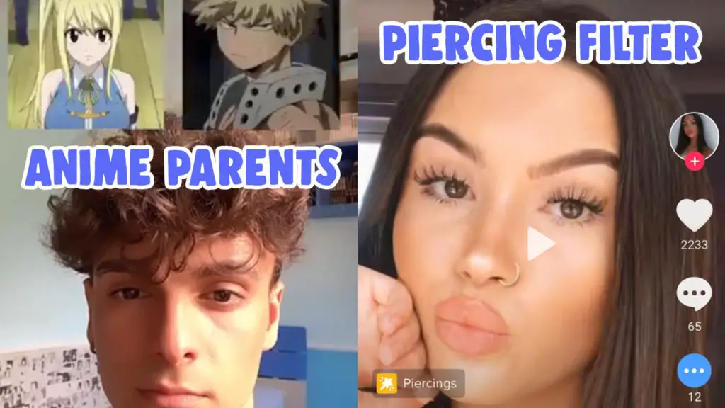 anime parents piercing filter tiktok instagram