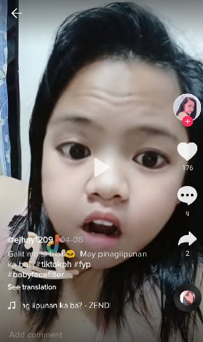 baby face filter tiktok child effect