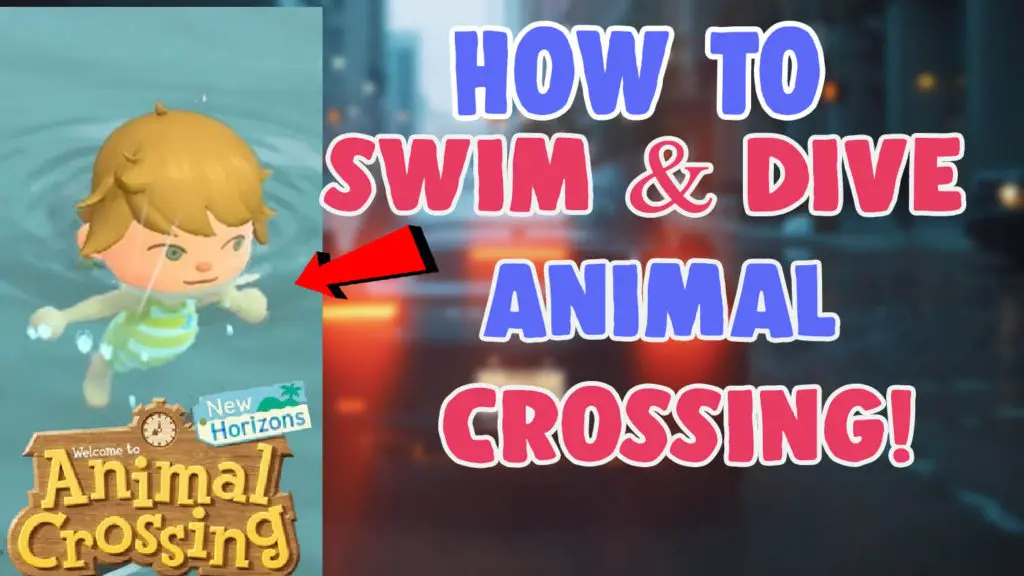 how to swim and dive in animal crossing
