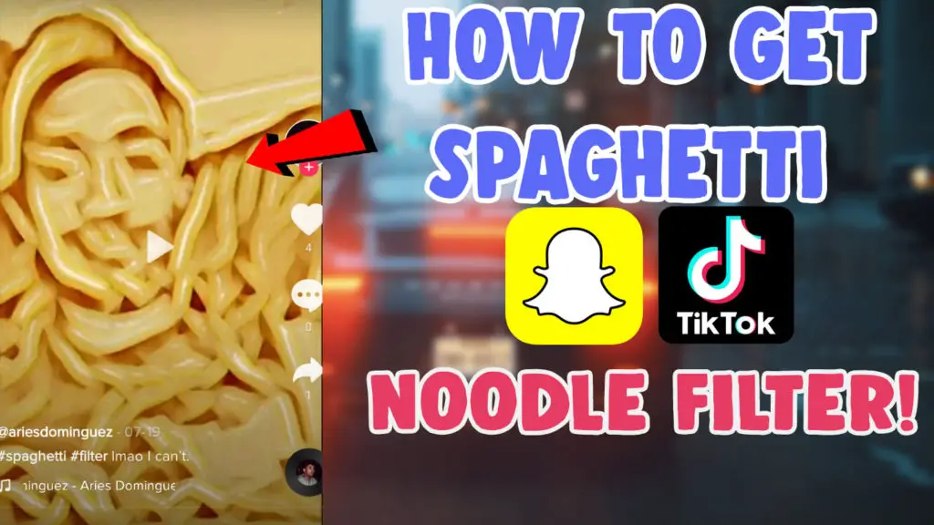 noodle spaghetti filter tiktok snapchat instagram
