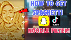 noodle spaghetti filter tiktok and snapchat