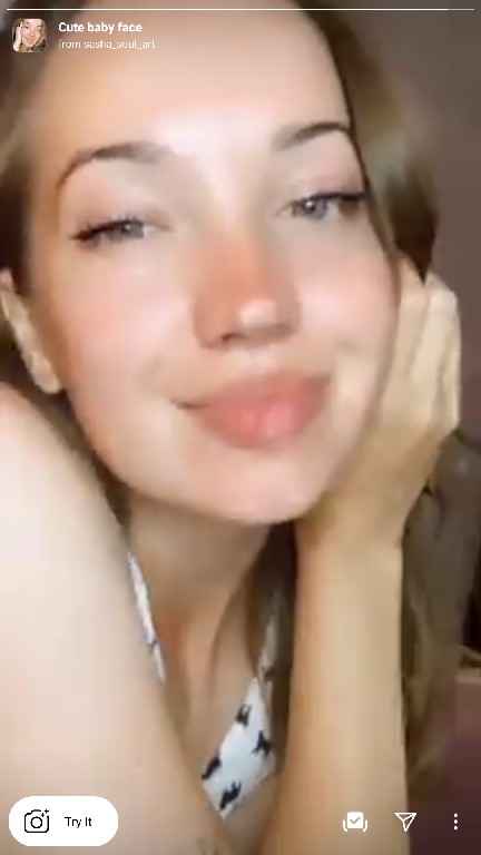 cute baby face filter instagram