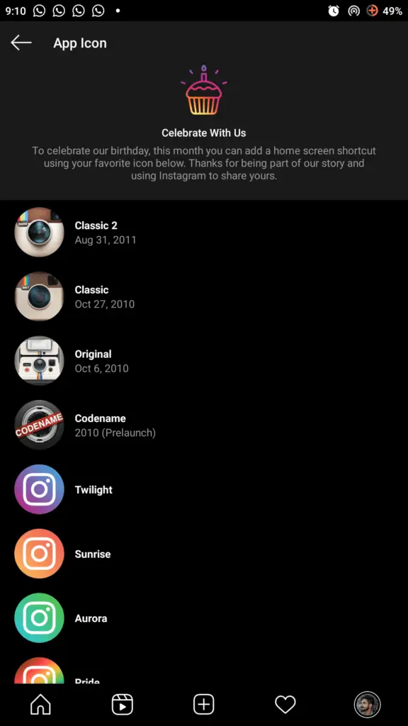 How To Change Instagram App Icon On Android and IOS iPhone 10 Year