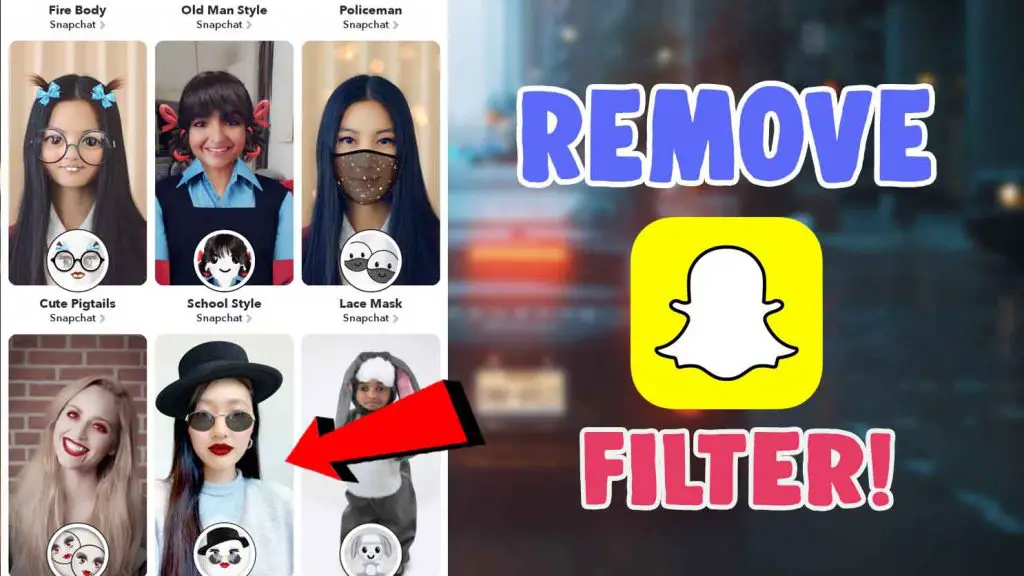 snapchat filter remover photo