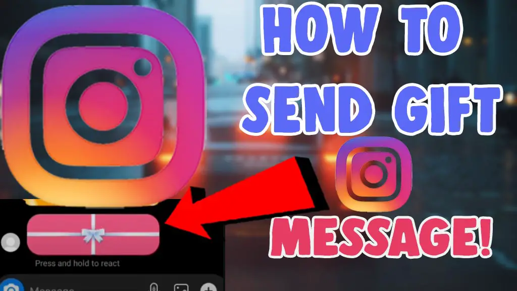 How to send a gift message on instagram