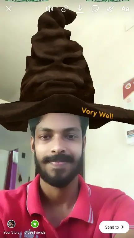 sorting hat filter tiktok instagram