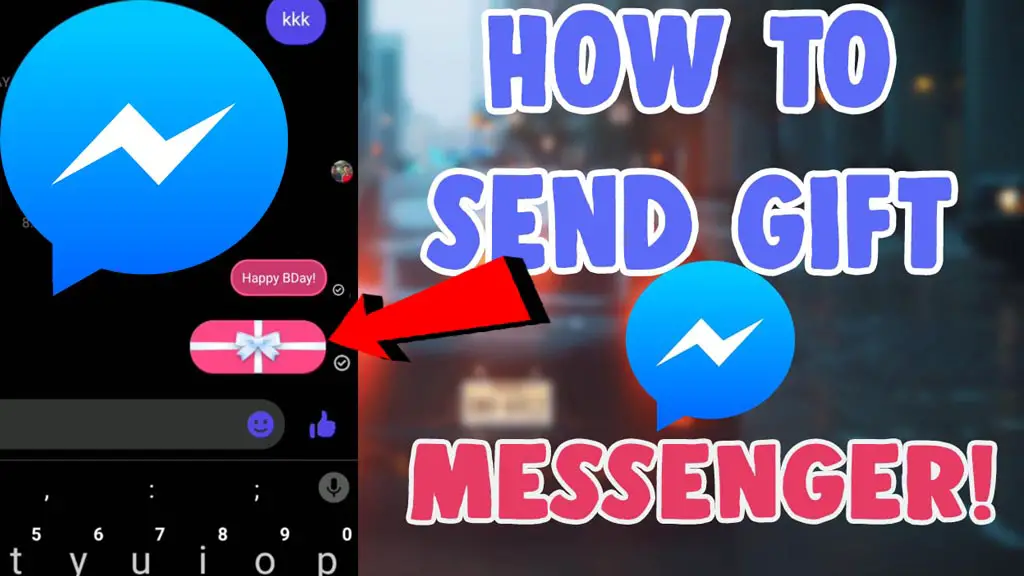 how to send gift message on facebook messenger iphone and android