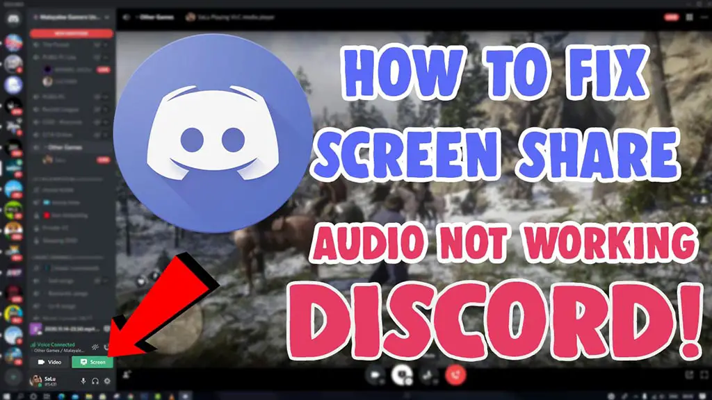 fix discord screen share stream audio not working