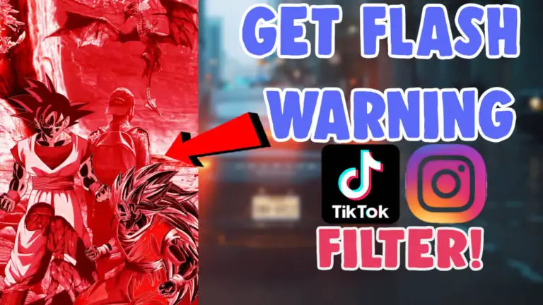 How To Do Flash Warning Filter On Instagram and Tiktok