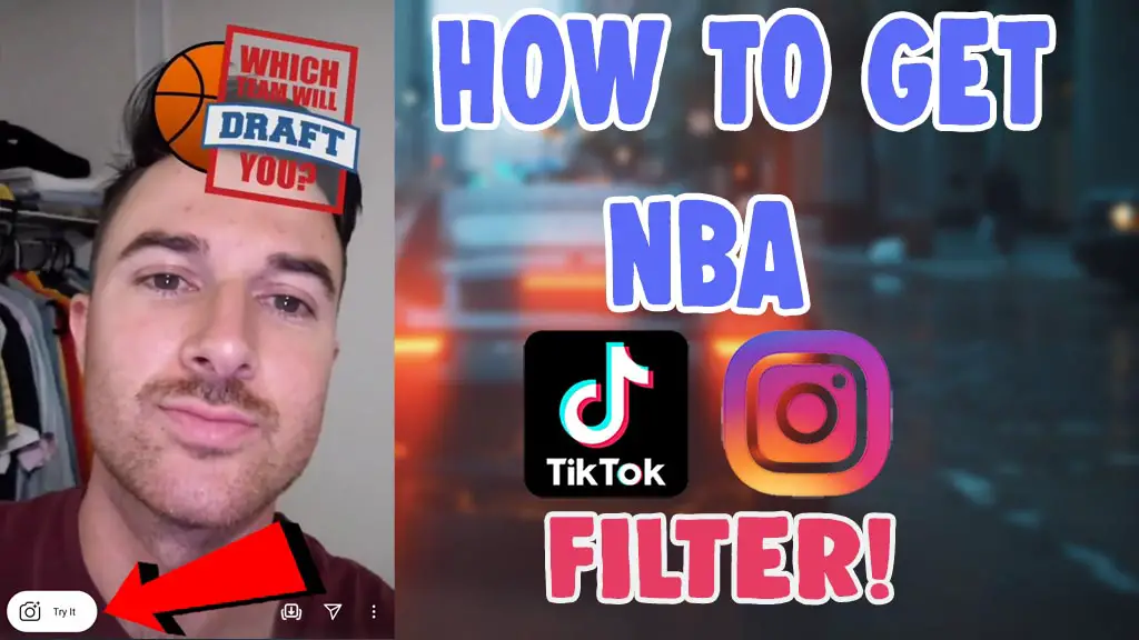 how to do nba team filter on tiktok instagram