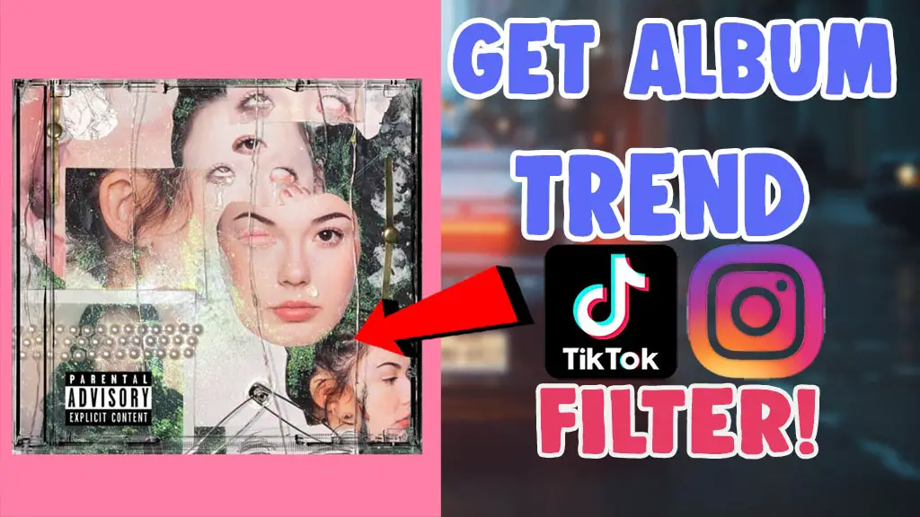 album cover trend filter tiktok instagram