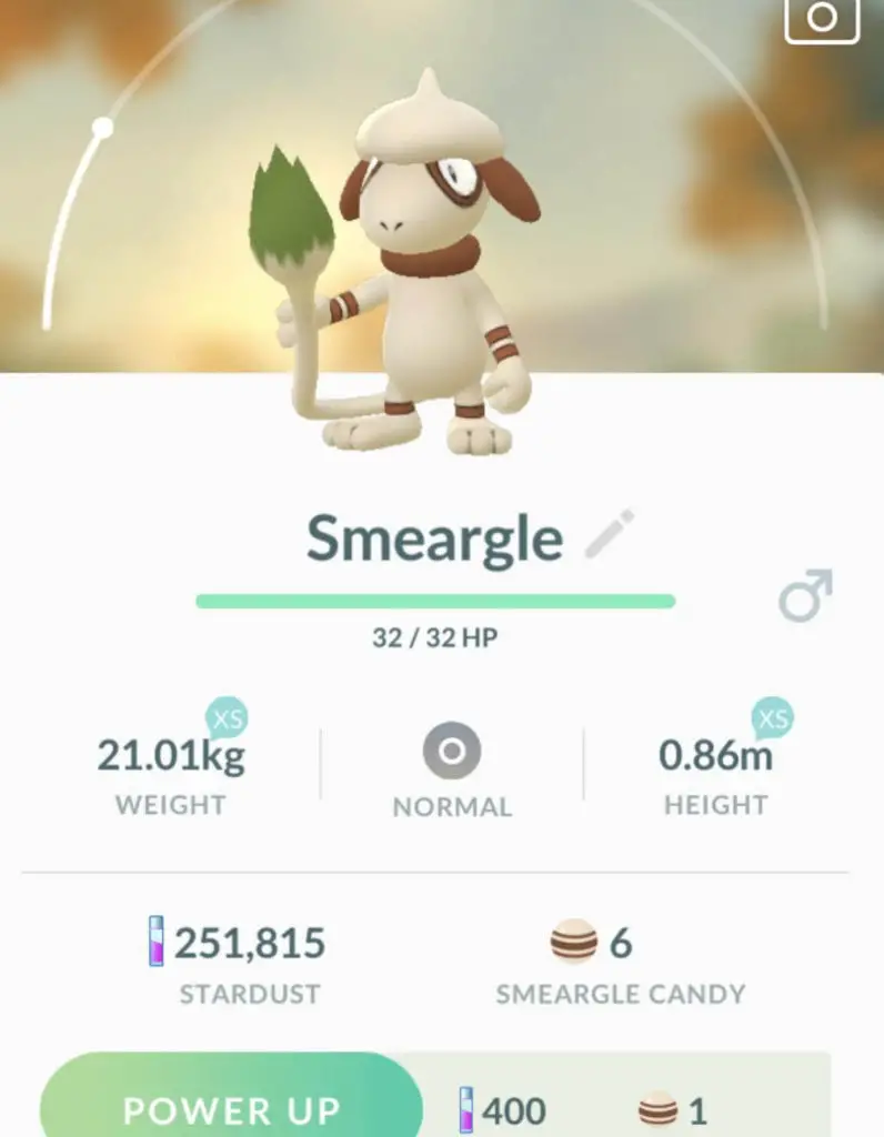 catch smeargle pokemon go