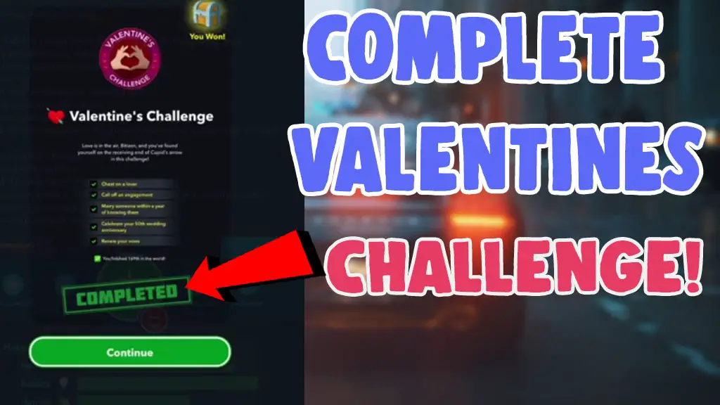 how to do bitlife valentines challenge