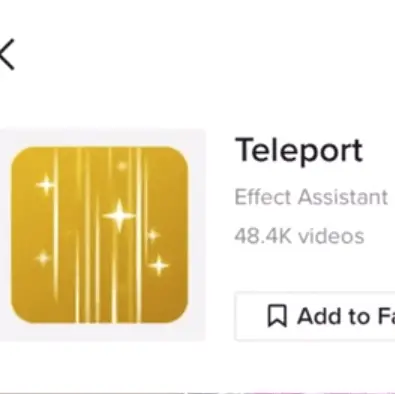 tiktok teleport invisible filter icon
