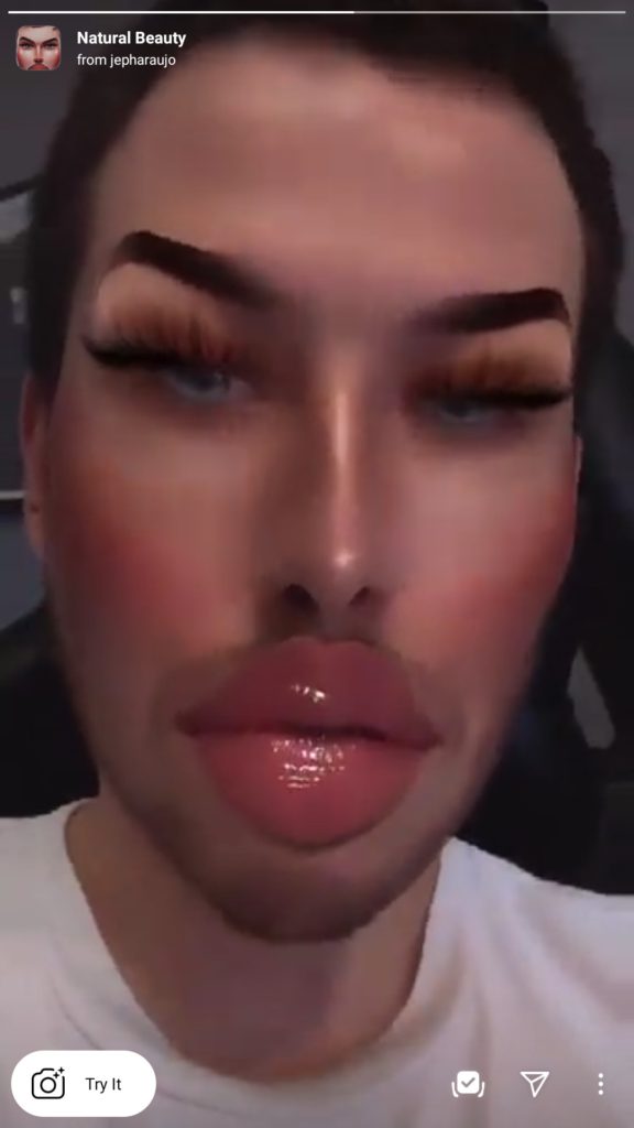 big lips filter instagram tiktok 2021