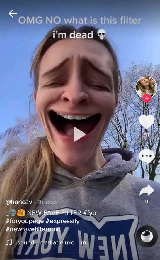 expressify filter tiktok