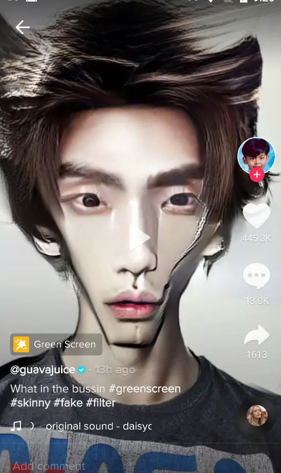 skinny slim filter tiktok