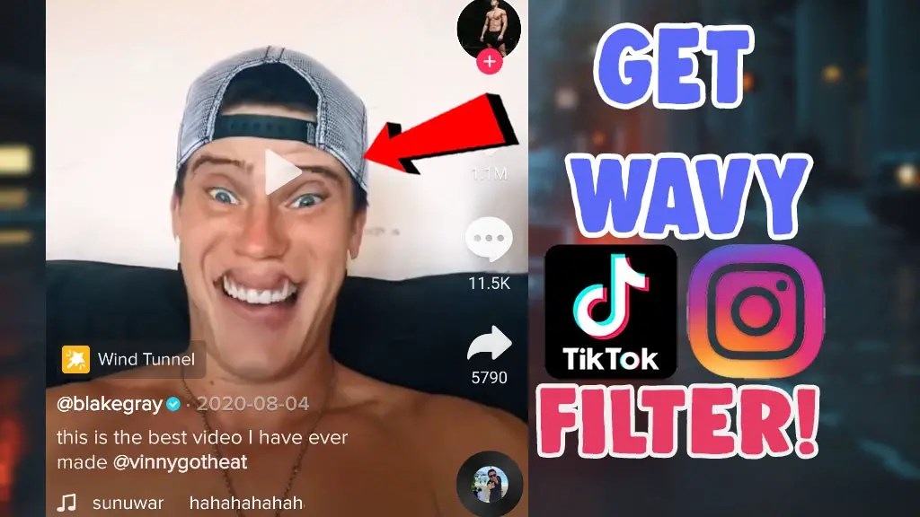 wavy filter instagram tiktok