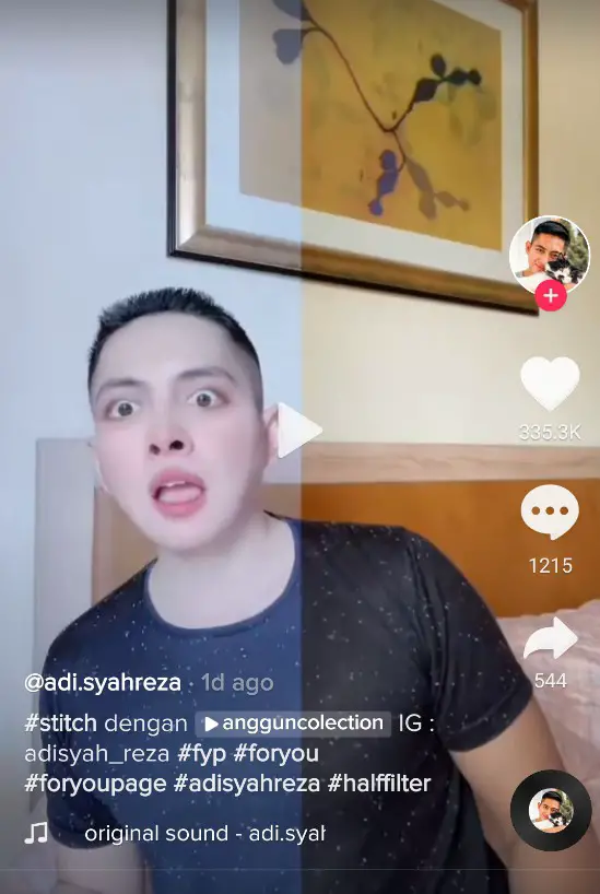 half filter tiktok instagram