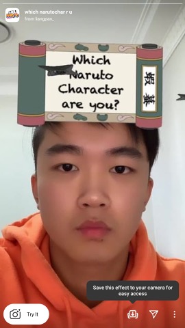 naruto filter tiktok