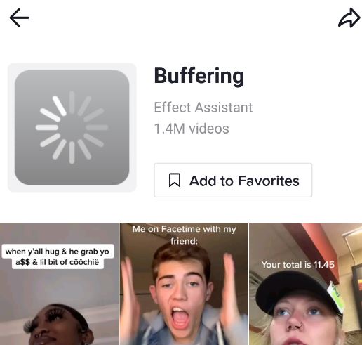 buffering effect filter tiktok icon