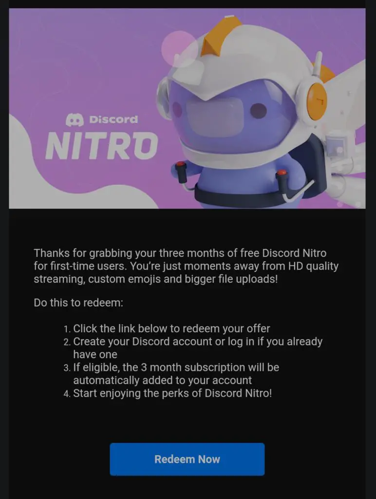 discord nitro how to claim epic games