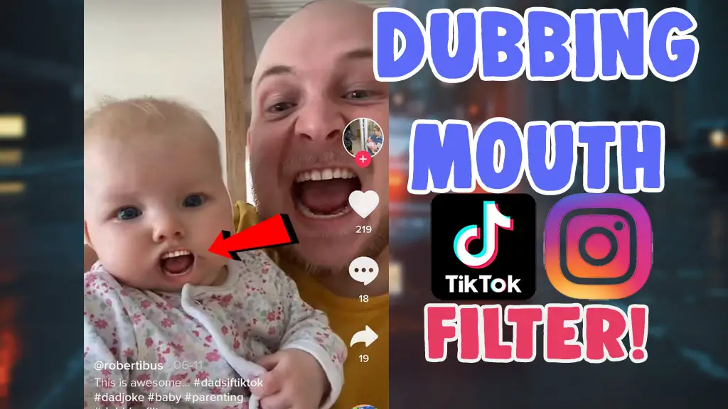 get dubbing mouth filter effect tiktok