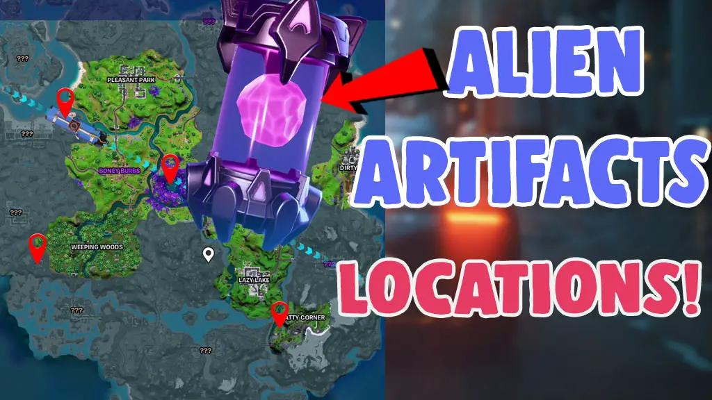 how to get alien artifacts fortnite all locations