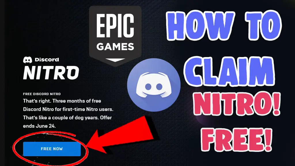 how to claim/get free discord nitro epic games