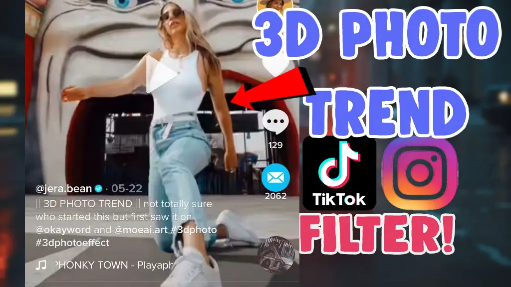 how to 3d photo trend titkok