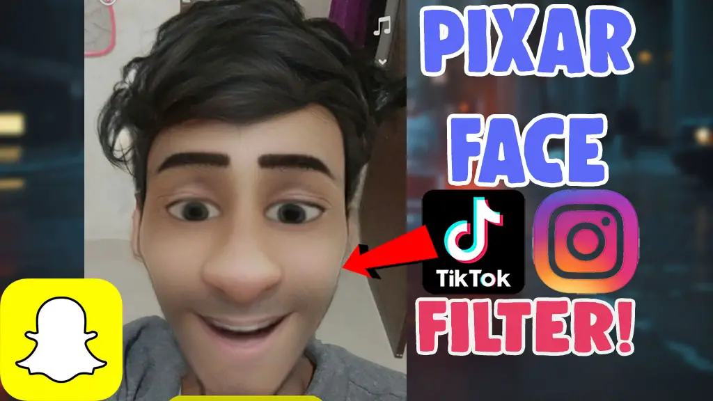 pixar face character filter instagram tiktok