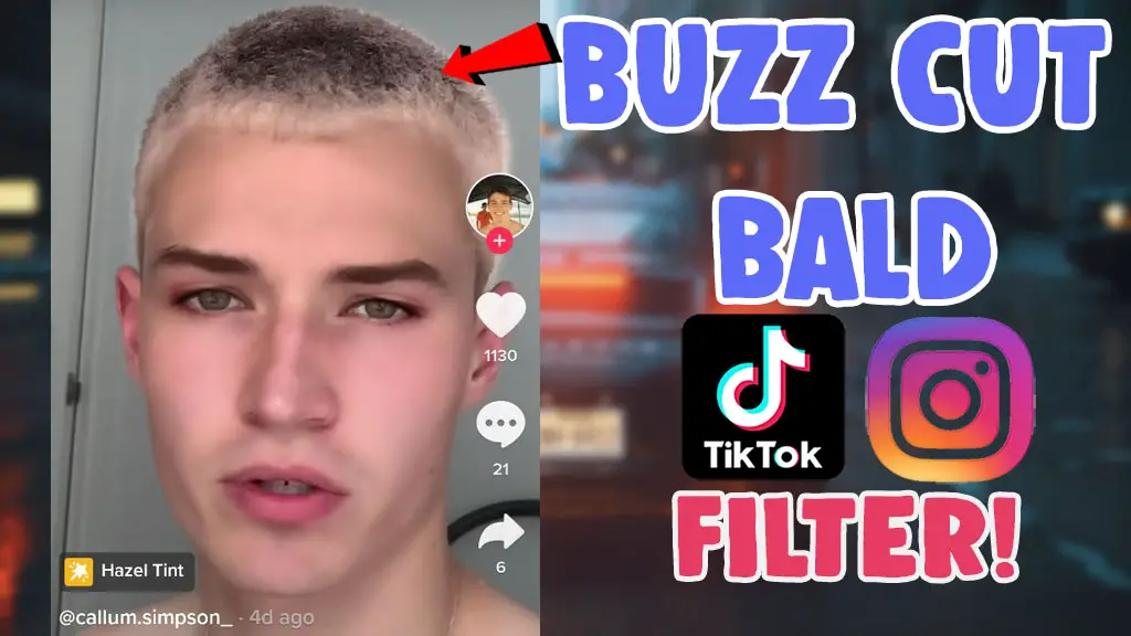 get buzz cut filter snapchat tiktok
