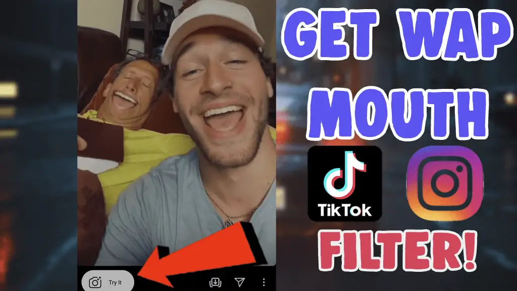 get wap sync mouth filter tiktok instagram