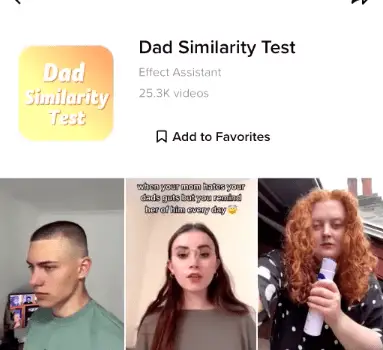 dad similarity test filter tiktok icon